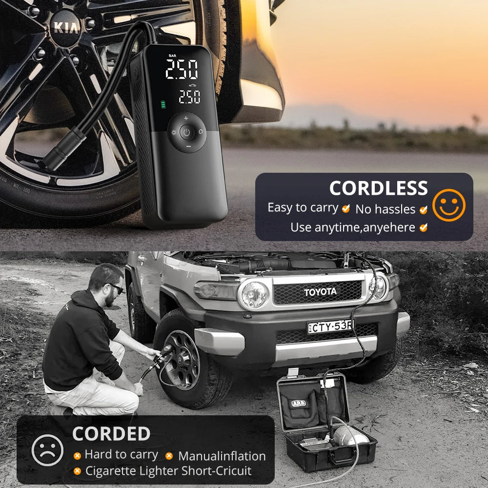 QuickPump™ Cordless Tire Inflator